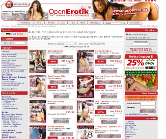 Der online Shop f&uuml;r Pornos als
					echte Erotic DVD und Bluerays